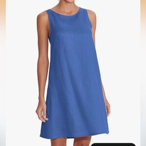Women's Amazhiyu Blue Sleeveless Tee Dress